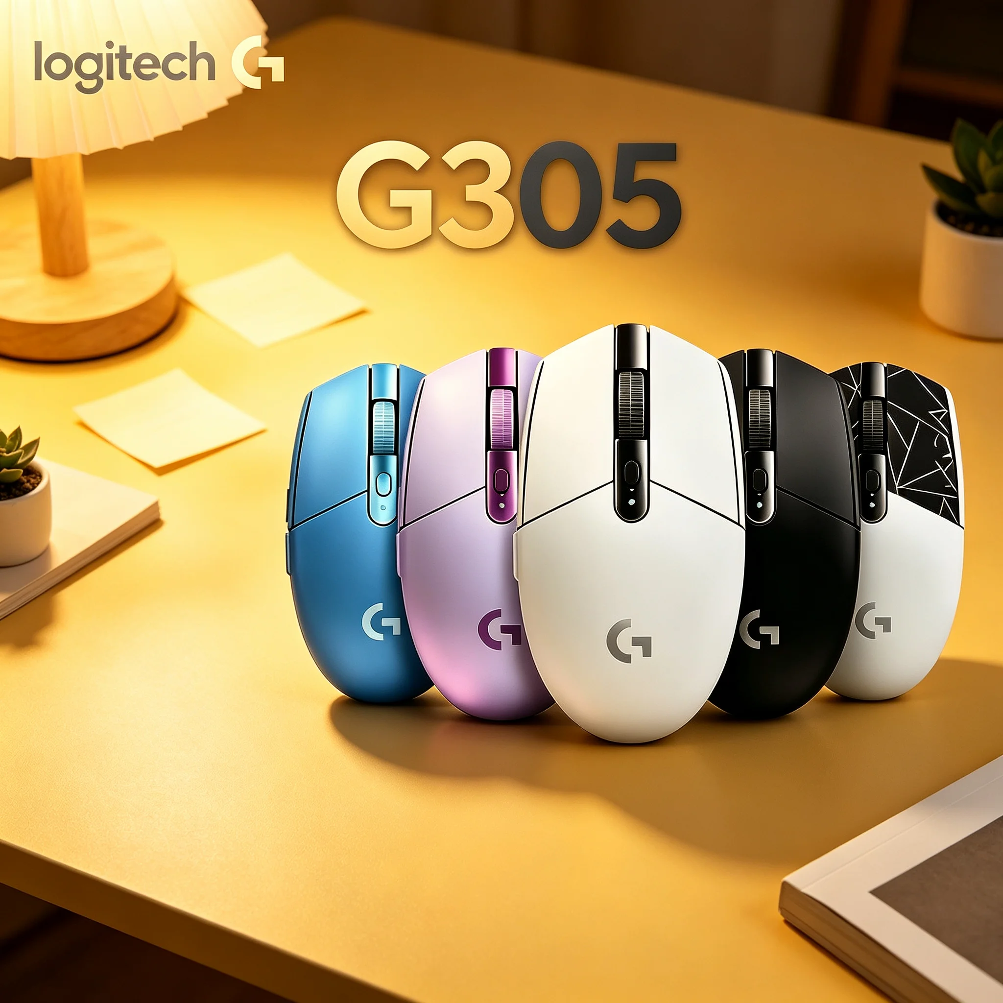 Genuine Logitech G305 Wireless Computer Mouse HERO High Precision Sensor Light‑Weight Ergonomic Mice for Gaming Enthusiasts & Of