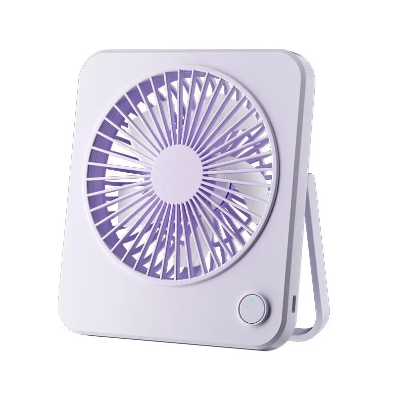 

Ultra-Thin Desktop Fan 1200mAh Battery Three-Speed Adjustable Low Noise Portable Design with Handle Ideal for Home and Office