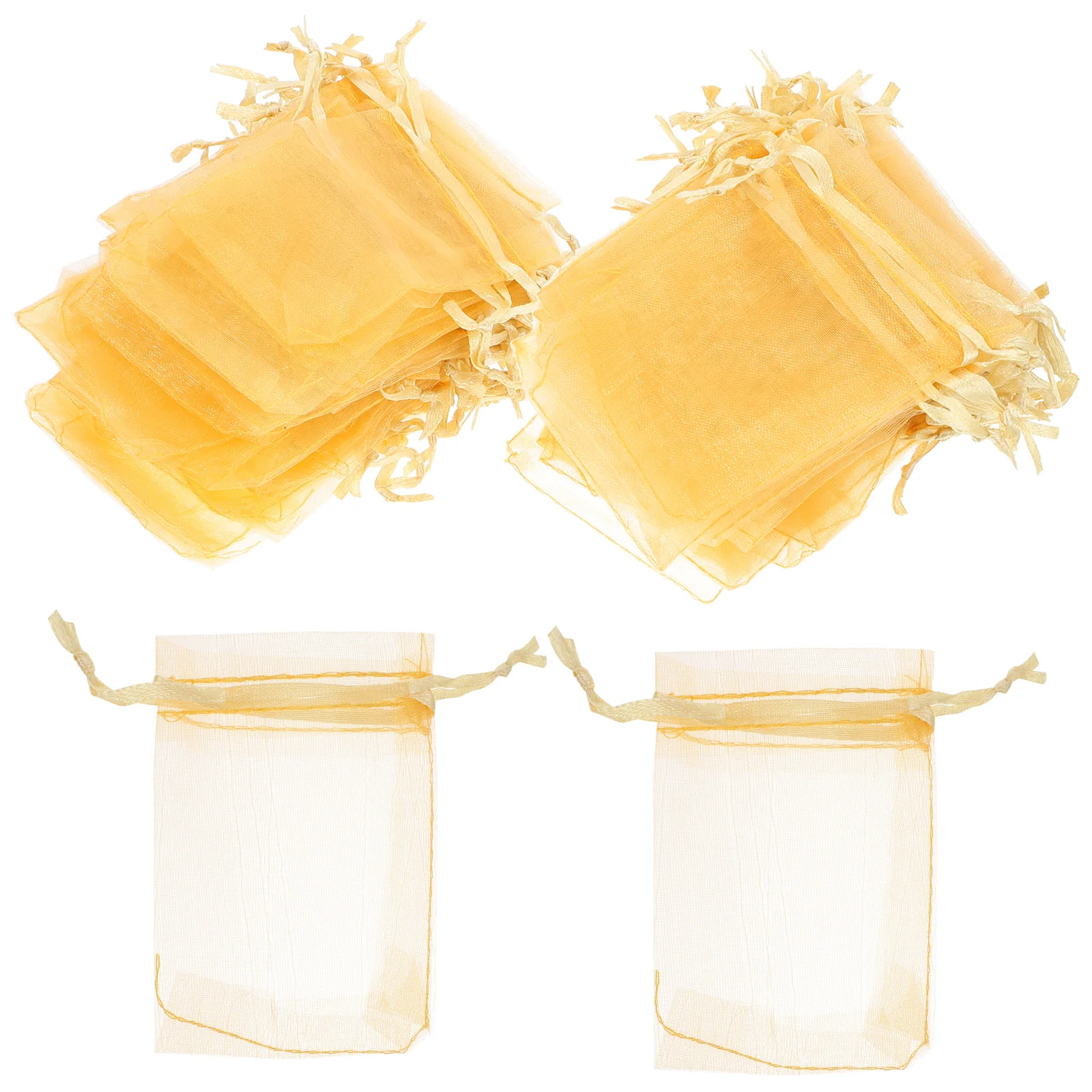 

100Pcs Organza Drawstring Bags Wedding Favor Small Jewelry Pouch Mesh Gift Bags Portable Storage Organizer Jewelry Bag