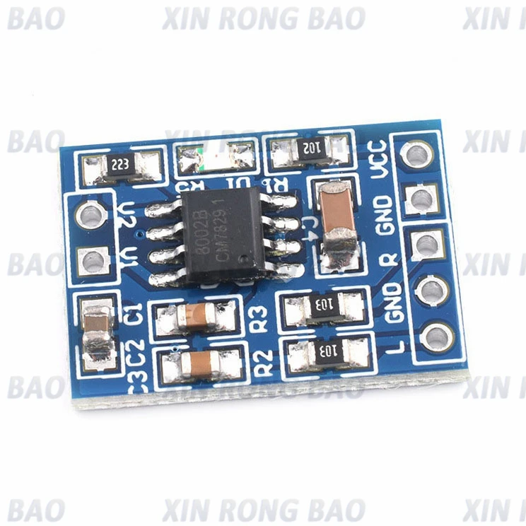 1pcs/lot Super Mini HXJ8002 Audio Power Amplifier Board Mono Channel Voice low noise Amplifiers Module 2.0-5.5V Replace PAM8403