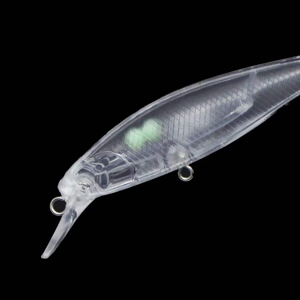 10 قطع من طُعم الصيد غير المطلي من Countbass 67 مم/2.6 بوصة 5.1 جرام/0.2 أونصة، كرات زجاجية بطيئة الغرق، أجسام طُعم فارغة