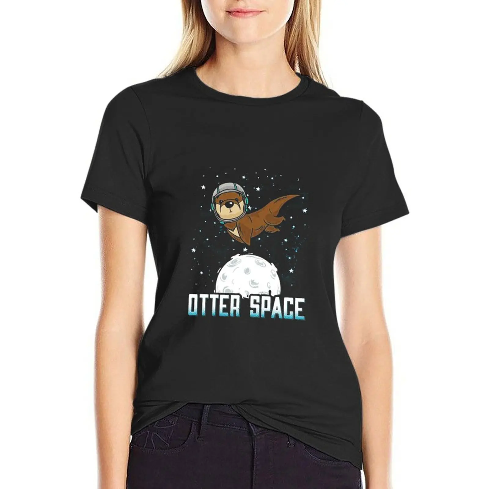 Otter Space T-Shirt summer clothes anime clothes tops cute clothes woman t shirt