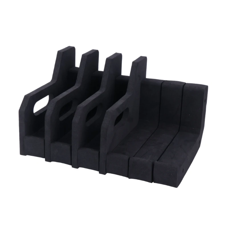 Soporte exhibición para pistola peso ligero, estante para pistola espuma EVA con 8 ranuras, fundas protectoras pieza