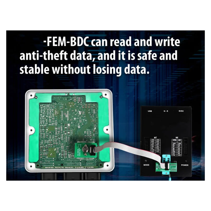 高度な EEPROM 8PIN FEM-BDC チップデータ読み取りアダプター BMW 用 VVDI Prog、Orange5、Iprog+、Xprog、CG PRO 9S12 Accessori と連携