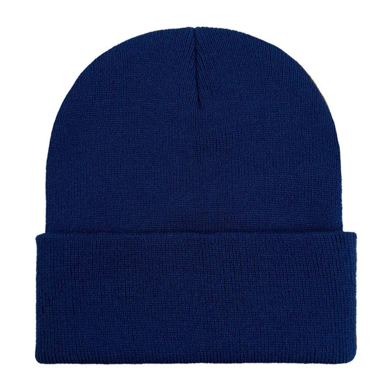 Custom logo beanie hat New adult casual sports soft elastic ski skullies gorros Men women Thick warm knitted hat