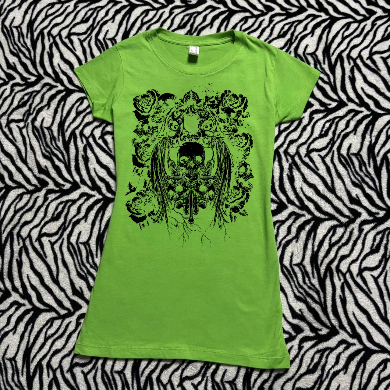 Y2K slim-fitting short-sleeved printed top T-shirt, fashionable and retro women's clothing for 2026 European and American style
