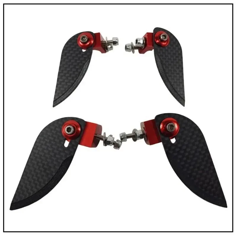 55*21/62*25/85*35mm 3K Carbon Fiber Bilateral Assist Turn Fins Adjustable For RC O-Boat Hull