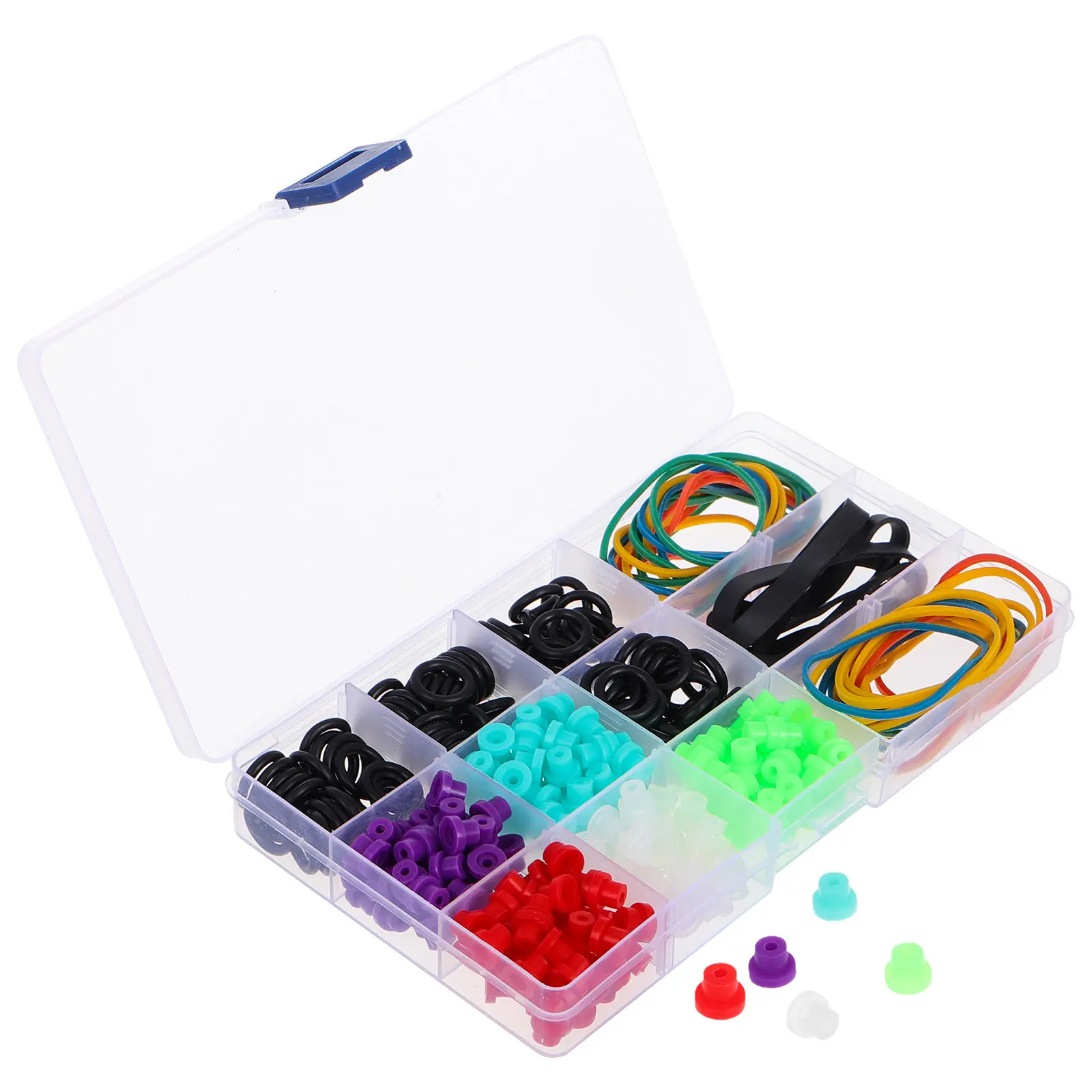 Tattoo Supplies Kit with Silicone Round Gasket Rubber Seal Rings Elastic Bands Pin Shock Absorbing Cushions for Tattoo Machines
