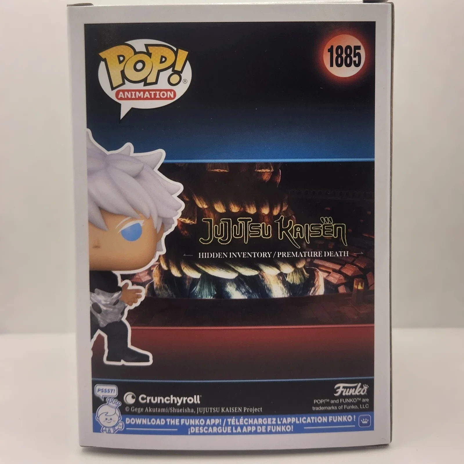 Satoru Gojo (تقنية ملعونة اللفة: أزرق) 1885 Jujutsu Kaisen الشكل FUNKO POP تحصيل طبعة محدودة الديكور لعبة هدية
