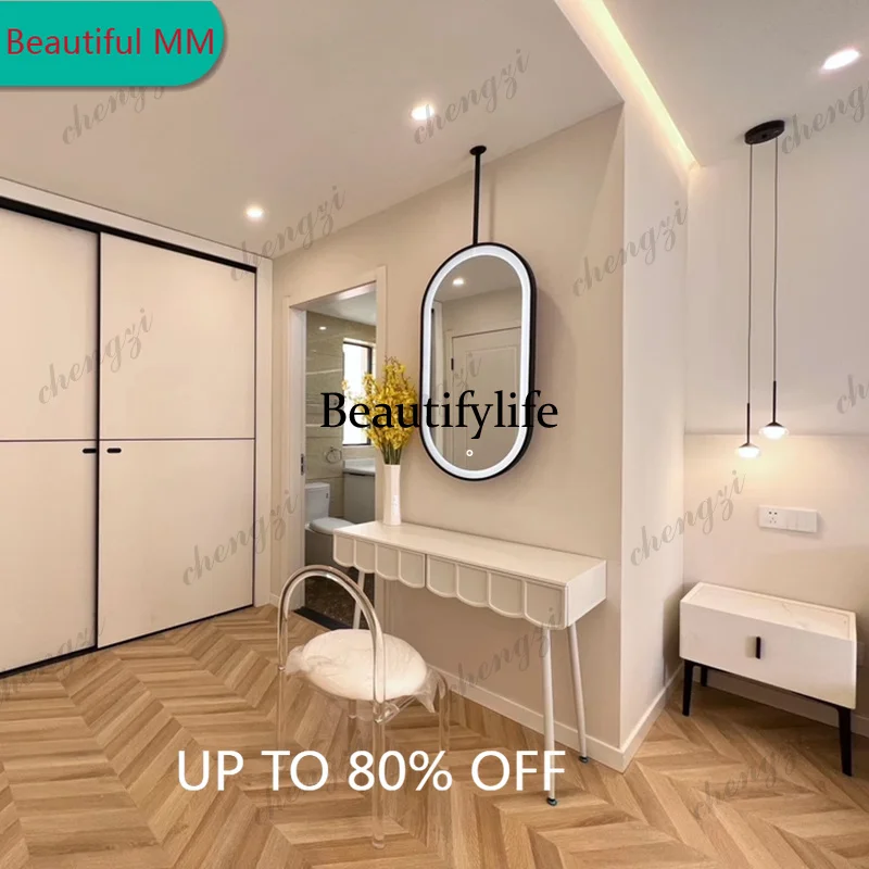 F182    Cheap Creative Mirror Accent Luxury Design Interior Fashion Hanging Light Aesthetic Mirror Large Spiegel