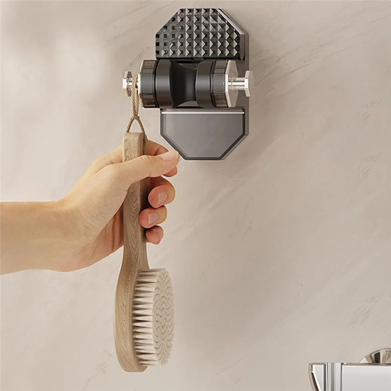 BAAG-Adjustable Shower Heads Holder Adjustable Showerhead Wall Mounted Suction Bracket No Drill Required Suction Cup Wall