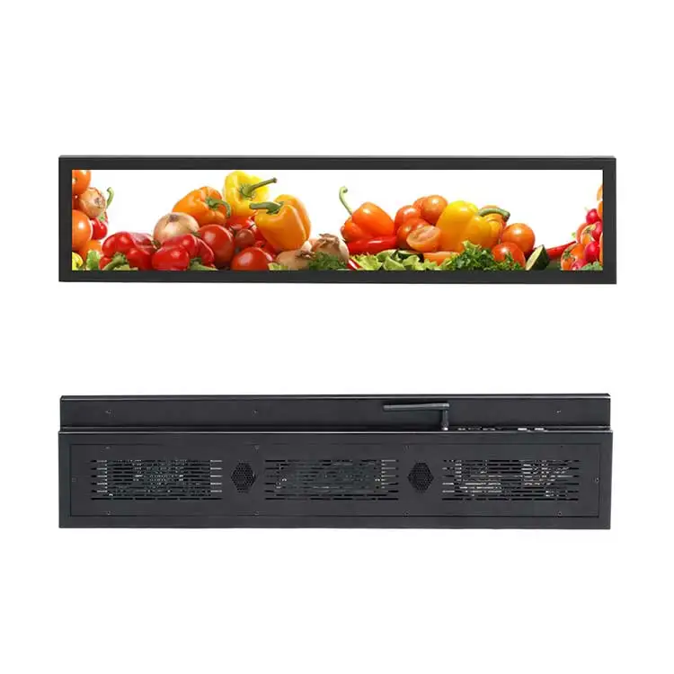 New 19/21/24/28//29/36/43/46/ Inch Lcd Screen Stretched Bar Digital Shelf Display/edge Display/wide Lcd Panel Sign