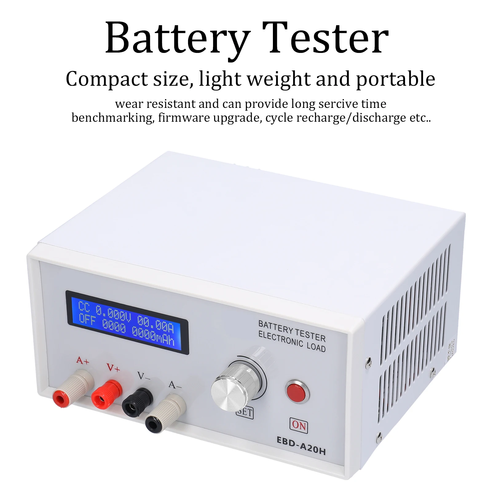 EBD-A20H Battery Tester 30V 200W Multifunction Direct Current Electronic Load 20A Discharger Support PC Online Software Control