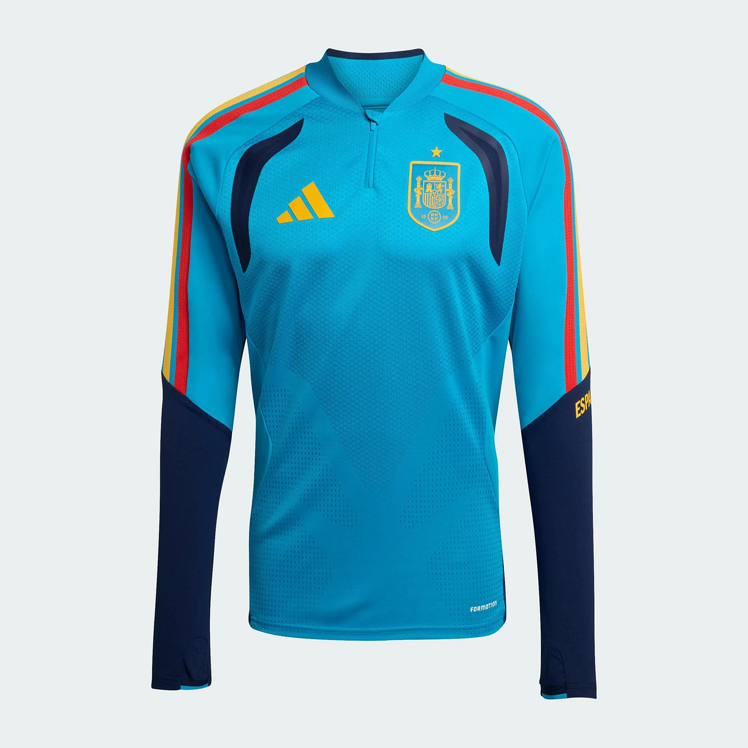 Adidas genuine Spain Team Men's Soccer Training Elastic Comfort T-Shirt KA8158