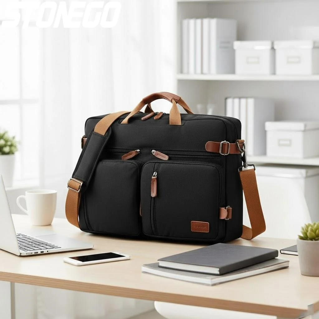 

Рюкзак-трансформер для ноутбука 15.6-17.3 дюймов, деловая сумка-мессенджер через плечо для мужчин, дорожный портфель