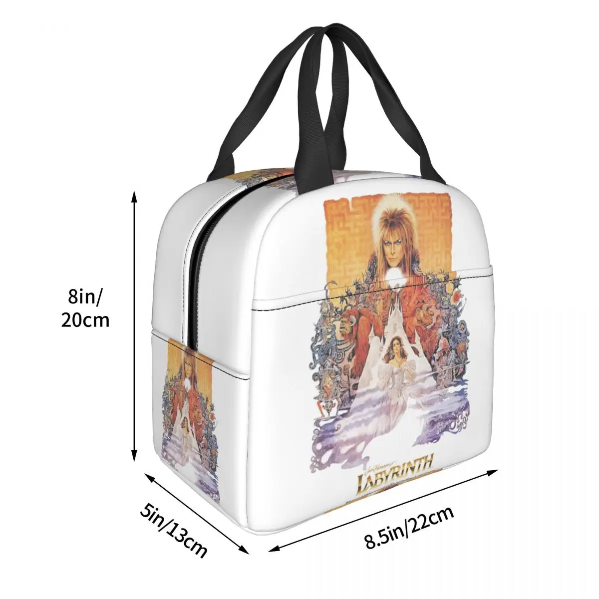 Sac à lunch Labyrinth Jareth The Goblin King pour femme, glacière étanche, boîte à bento isotherme thermique, travail, pique-nique, voyage, sacs alimentaires