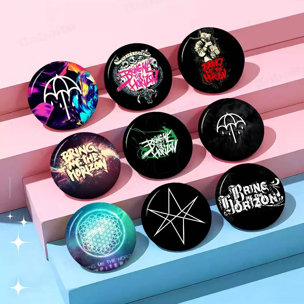 Powerful Rock Band B-Bring Me the Horizon Anime Brooches Cute Cartoon  Badge Jacket Jeans Lapel Pin Gift Accessorie