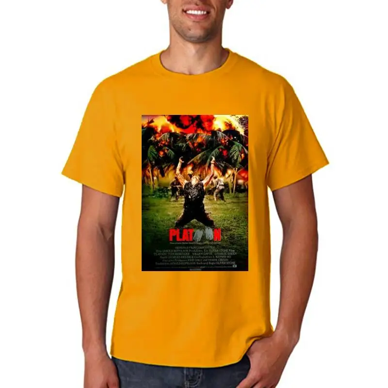 Title: Platoon Ver.3 Movie Poster T Shirt Green All Sizes Basic Modelstee Shirt