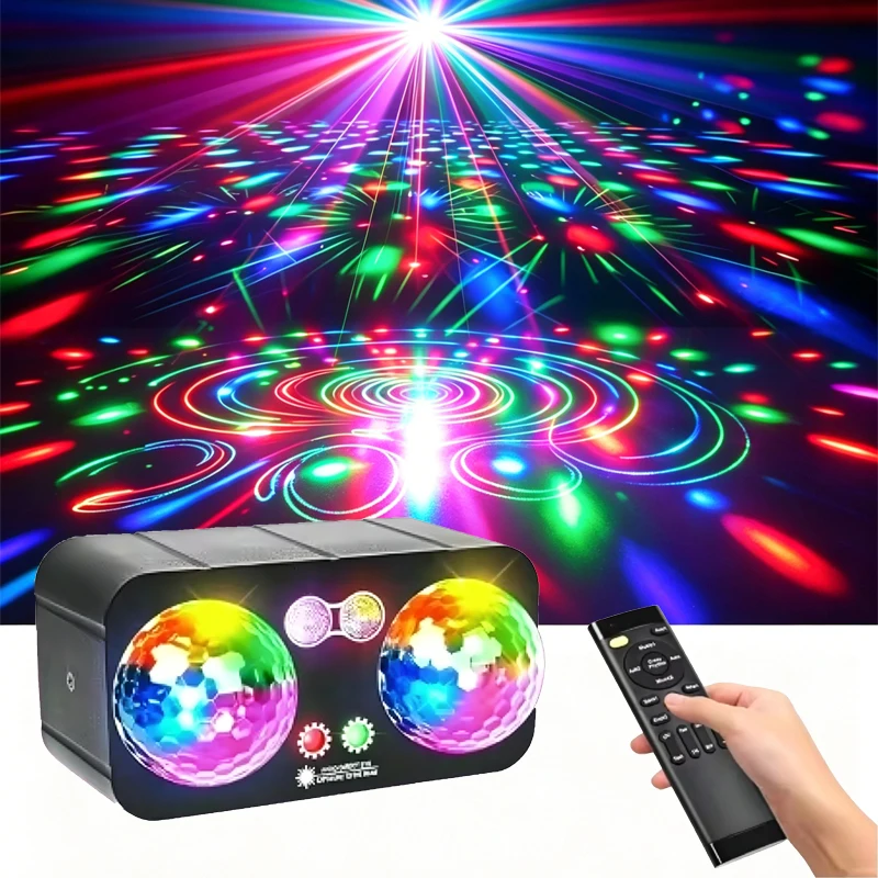 

Disco Ball Party Lights Sound Activated LED Strobe DJ Lights with Remote Control for Home Dance Party Club KTV Halloween Christm