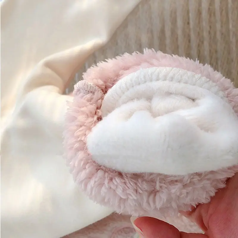 Winter Plush Children's Sets 2024 Cute Lamb Hair Little Bear Baby Clothes Set Thickened Kids Top Pant 2Pcs Set for Boys Girls