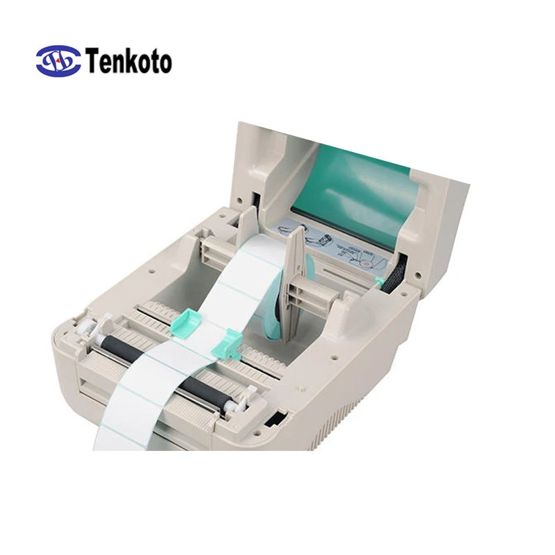 4 Inch USB Thermal Tag Printer, 203DPI 110mm Width, 8dots/mm, Print 1D 2D Barcode Adhesive Labels