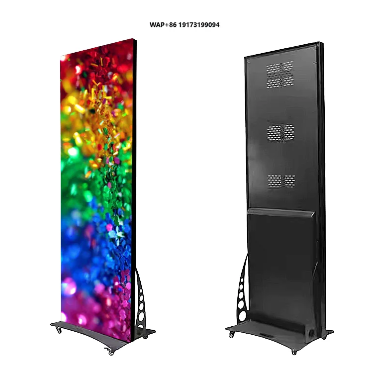 Outdoor P2.5 P3 P4 P5 LED Display Screen High Resolution Stand Floor Cabinet Column Installation for Shopping Mall Elevator Sign