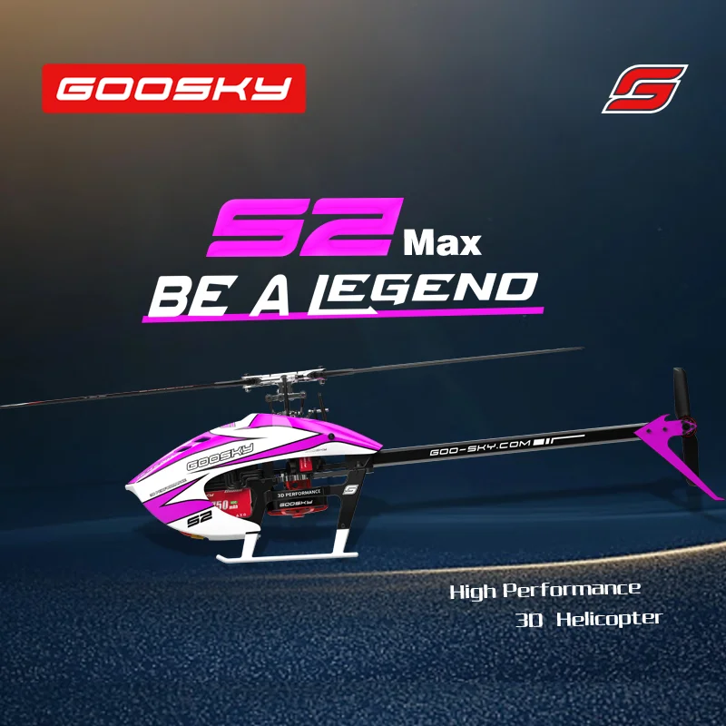 GOOSKY S2 Max Helicopter Built-In S-Fhss Dual Brushless High Performance 3D Stunt Remote Control Helicopter Toy Gift