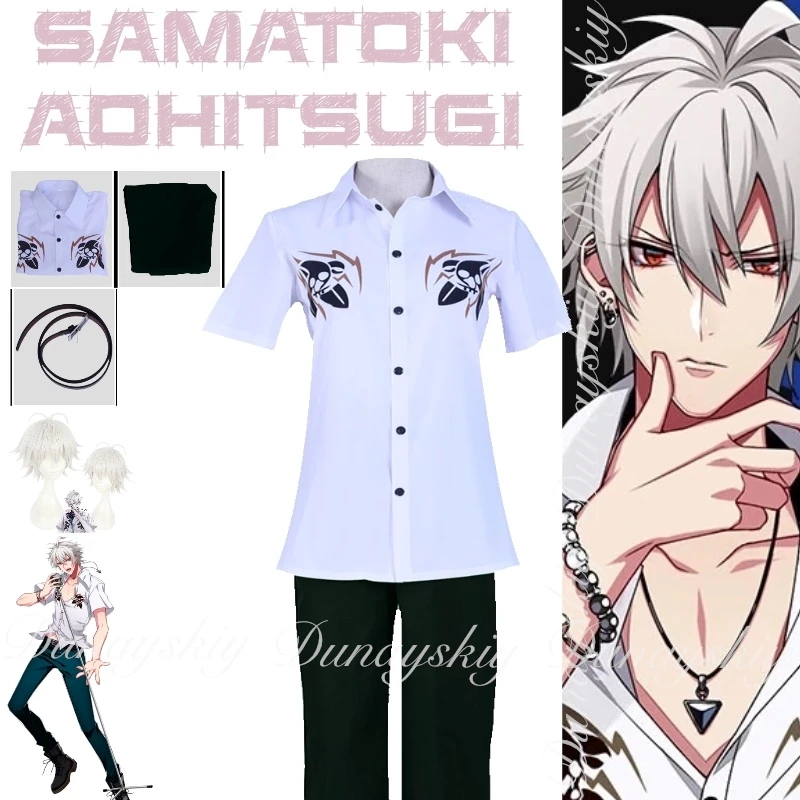 Micrófono de hipnosis SAMATOKI AOHITSUGI segundo en el comando de Hitotsume Kozou División Yokohama División Cosplay disfraz Anime Set