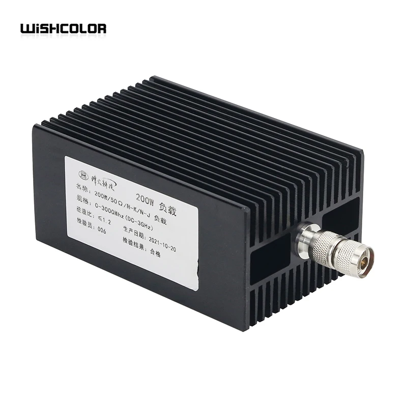 Wishcolor 200W Coaxial Dummy Load 50 Ohm N-Type Male Connector DC-3G High Quality For Walkie Talkie Car Radio