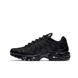 Nike original air max plus tn tênis de corrida masculino na moda confortável e usável tênis casuais preto