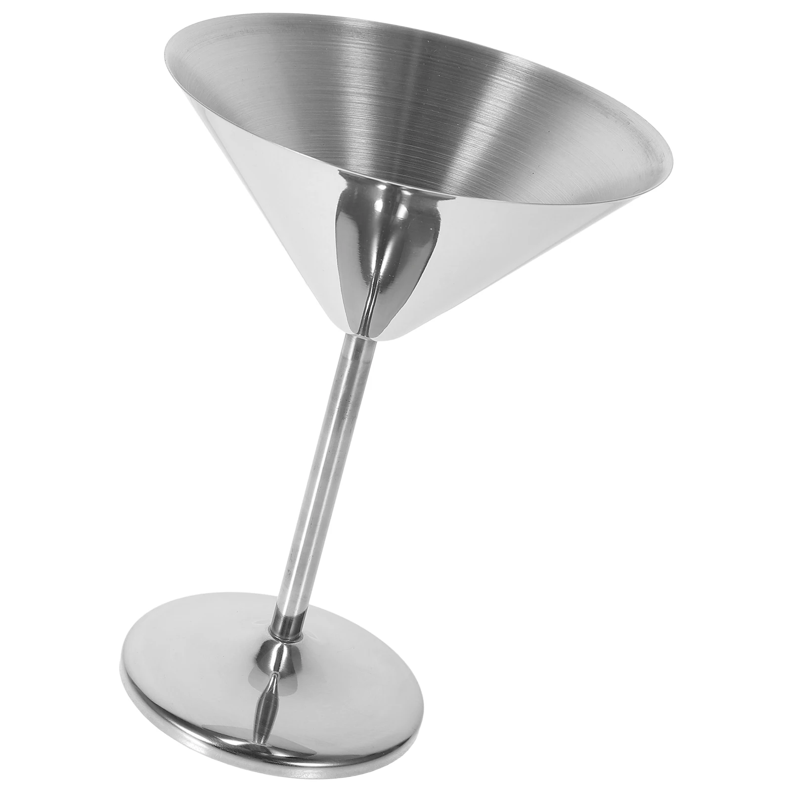 

Martini Cup Stainless Steel Glasses Goblet Cocktail Party Home Bar Silver Metal Drinkware Juice Beverage Liquor