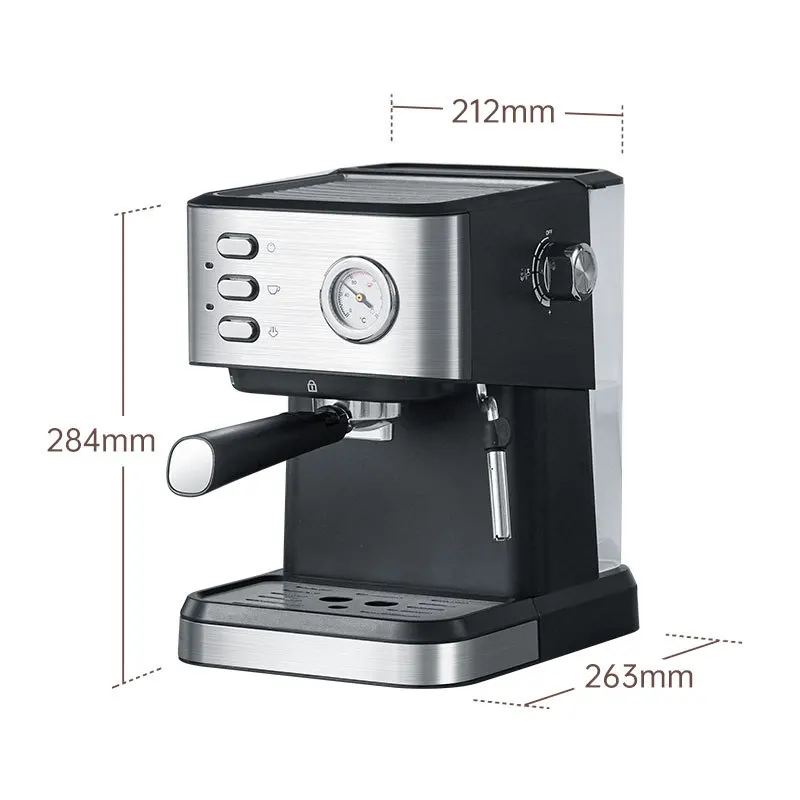 

Small semi-automatic high-pressure steam milk frother integrated coffee machine for household use GN123DD