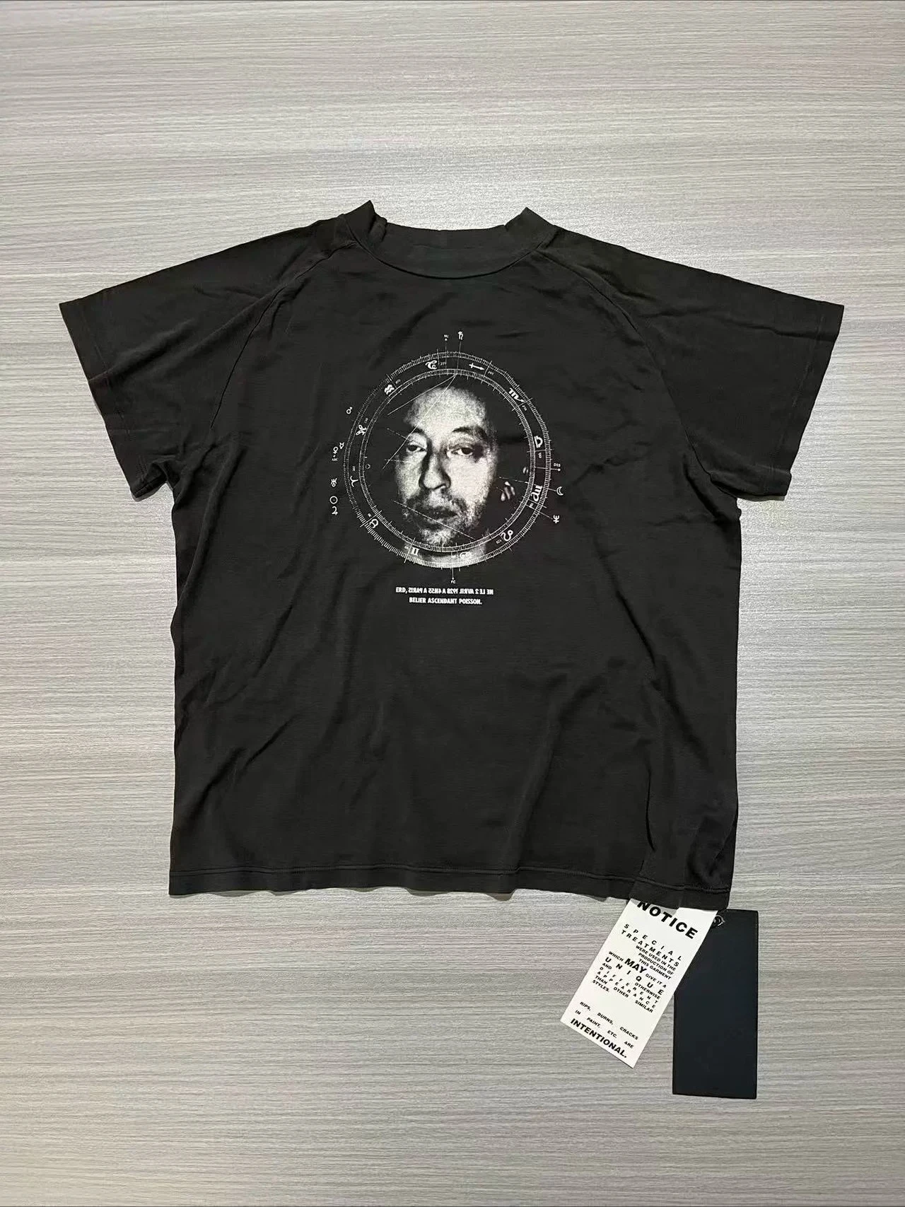 ER/D 26SS Game Day Musician Serge Sleeve Washed Small Neckline T-Shirt
