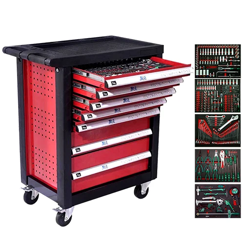 Heavy Duty Tool  Workshop Cabinet 352PCS mechanic tool Kit Car Repair Socket Set Hand Tool trolley with 7 drawers