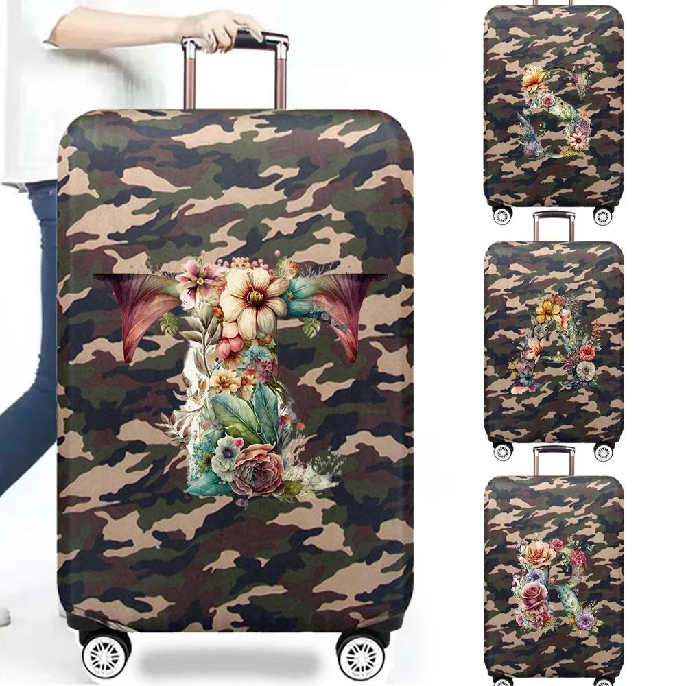

Trolley Box 2025 New Thick Elastic Dust Cover 18-32inch Suitable Luggage Cover Camouflage Style Accessories Floral Letter Series