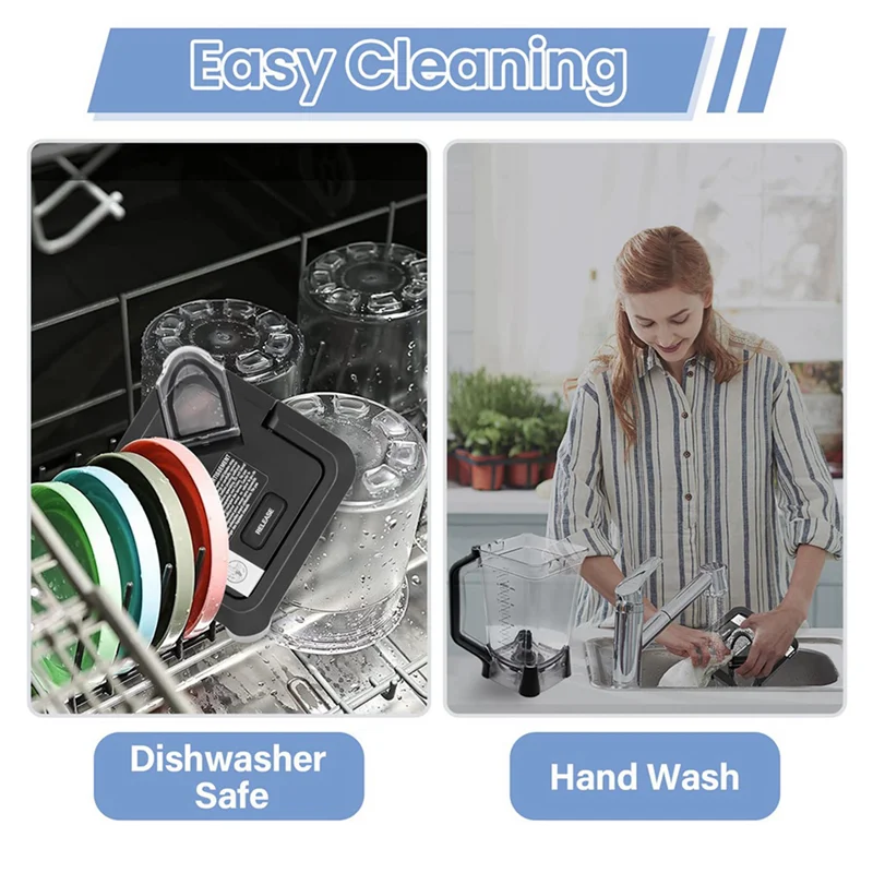 

AB43-2X Locking Lid Replacement For Ninja Blender 72Oz XL Pitchers, Replacement Square Top Cover For Ninja BL610 BL710WM