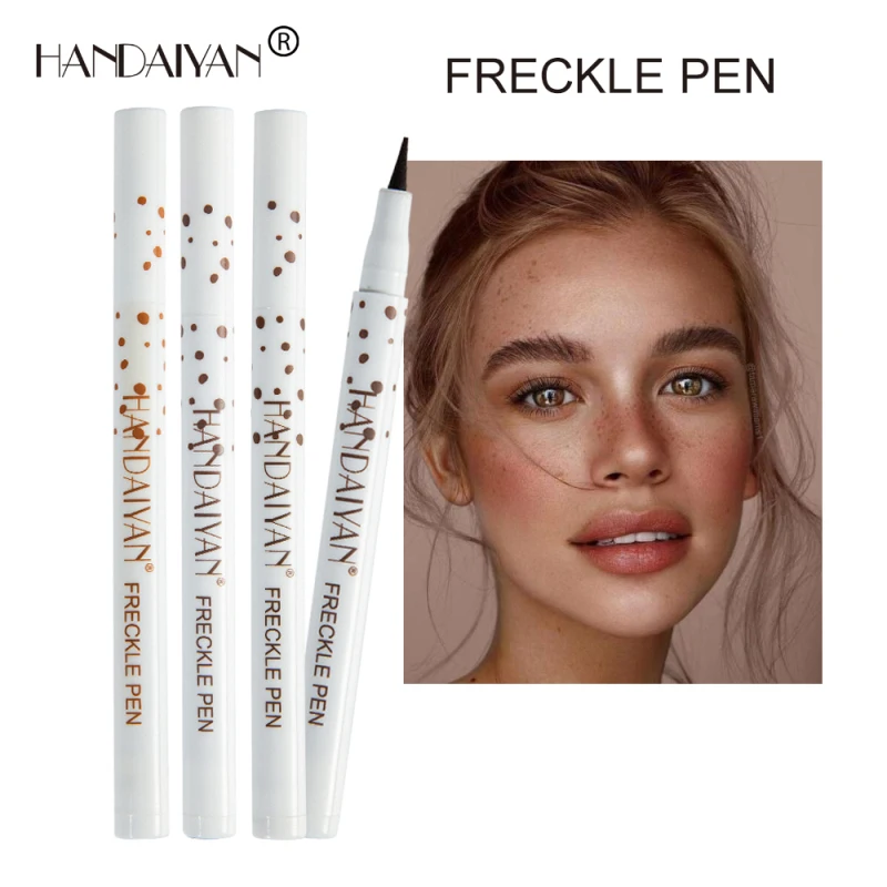 Brown Natural Freckles Pencil Waterproof Lifelike Freckle Pen Cosmetics Dot Spot Pen Soft Smooth Eye Liner Makeup