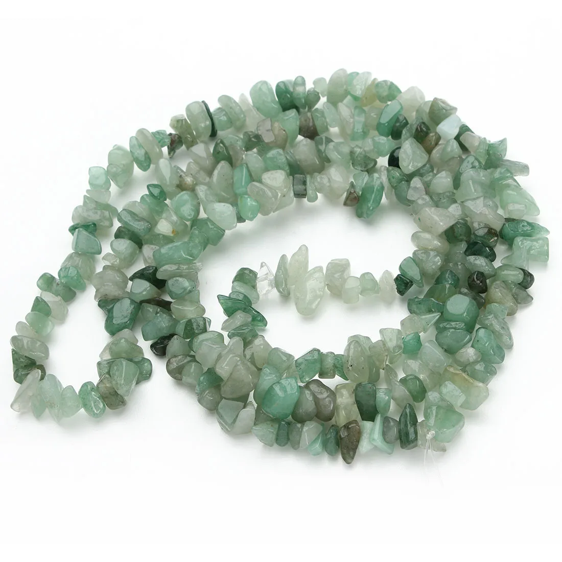 Natural Gem Irregular Green East Gravel Chips Loose Spacer Beads   For Jewelry Making 5-8mm Freeform Diy Necklace Bracelet 16''