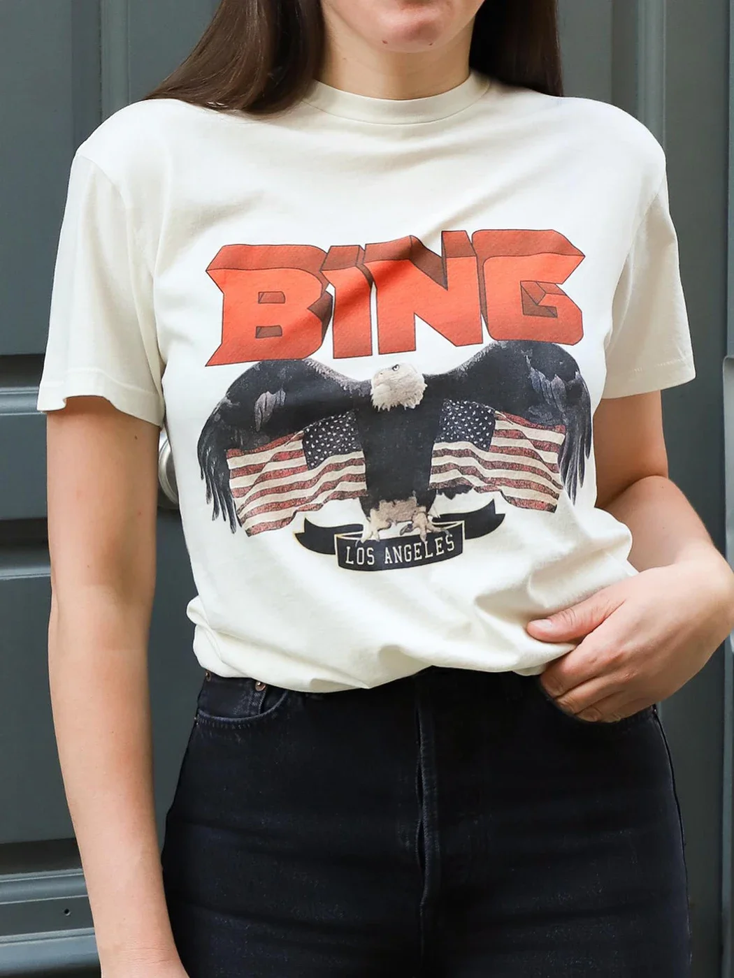 Eagle Graphic T-Shirt Women Short Sleeve Round Neck Fashion Trend Tops  Shirt T-shirts Female 2024 Summer Clothing for Women