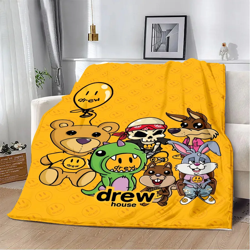 House Justins Drews Biebers Printed Blanket Picnic Blankets Warm Blanket Soft and Comfortable Blanket Home Travel Birthday Gift