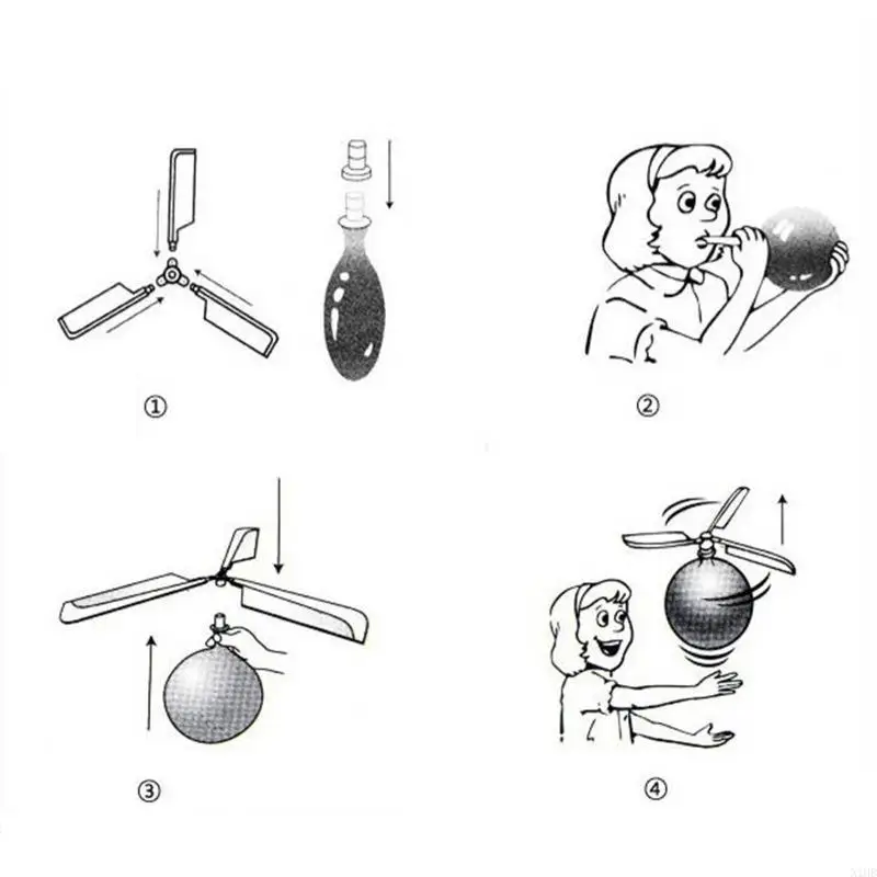 elicotteri a palloncini creatività mettono i giocattoli colorati mosca per l'interno o l'esterno