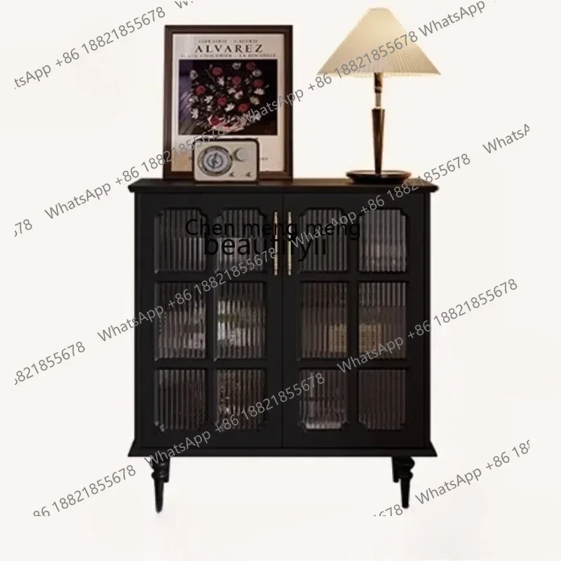SS ss7486 American retro side cabinet kitchen storage, integrated wall side cabinet storage, coffee machine table preparation