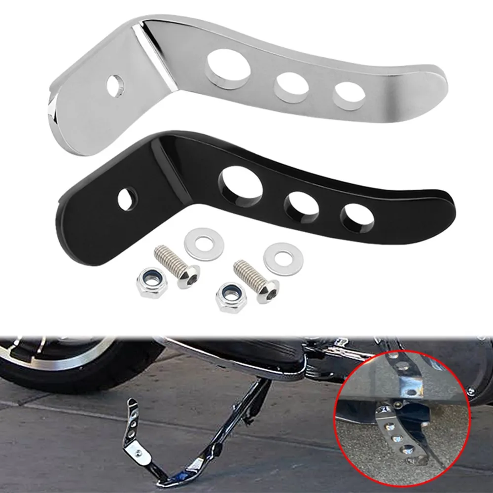 

Motorcycle Side Stand Foot Enlarger Plate Extender Kickstand Support For Harley Touring Road King Street Electra Glide 1991-2021