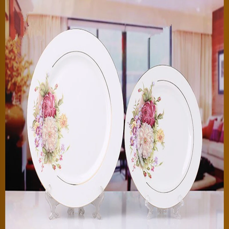 56 pieces bowl bone china dinnerware set quality porcelain chinese style image 5
