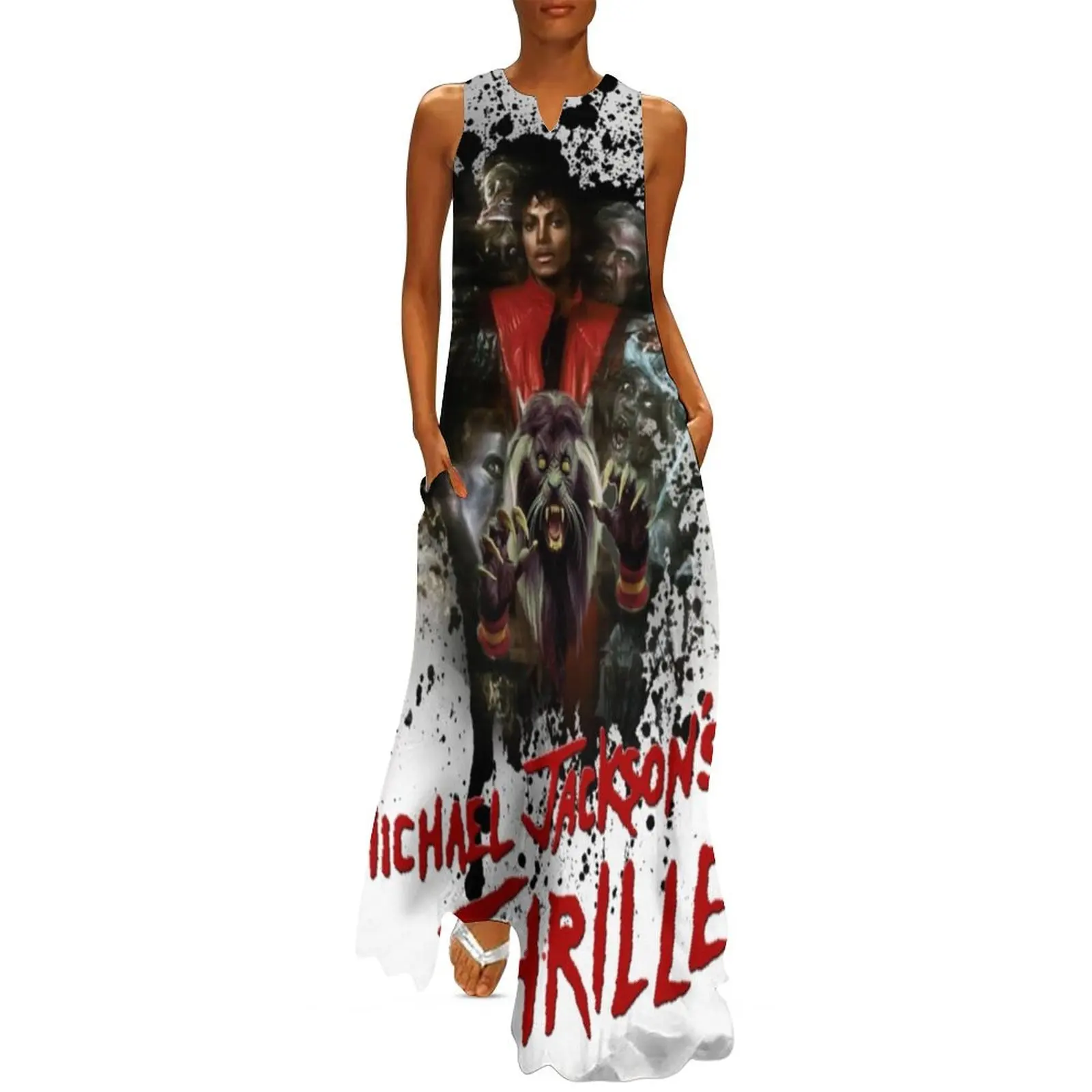 Thriller Splatter Long Dress dress dresses african dresses for woman wedding dresses for parties elegant dress