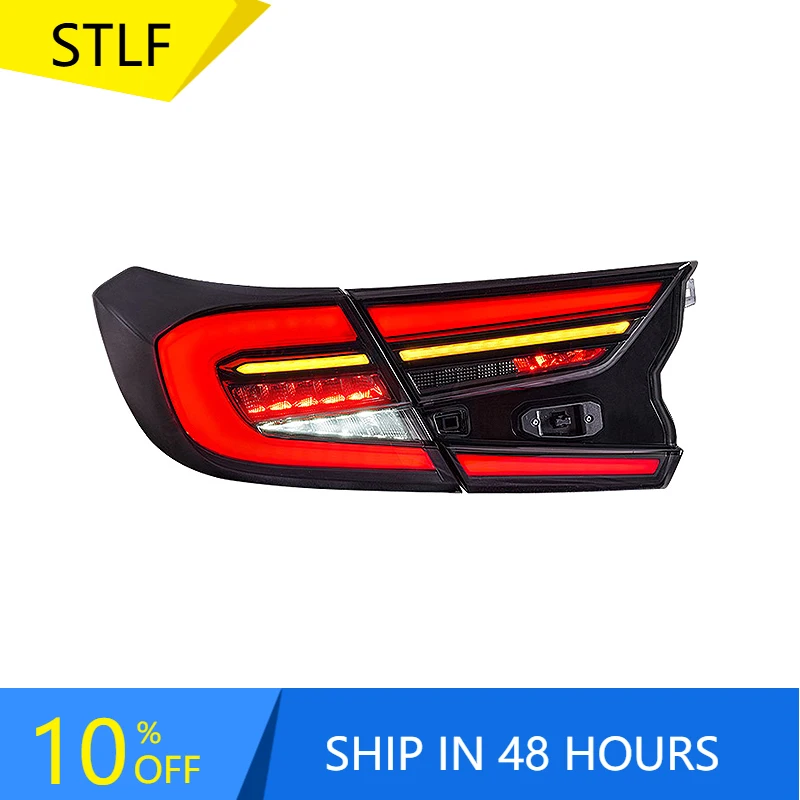 

STLFCar Light for Hondas Accord10th Taillight2018-2022New Accord LEDTail Lamp Rear LampDRL Signal Brake Reverse Auto Accessories