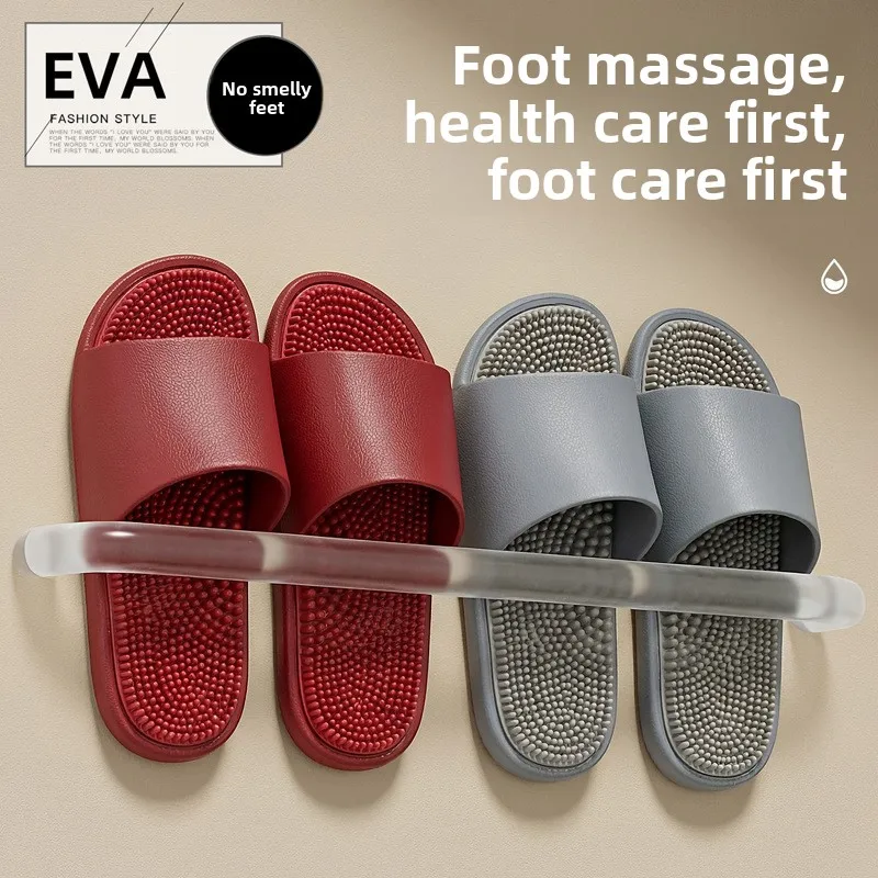 Massage Sole EVA Slippers Men Women Non Slip Summer Indoor Outdoor Sandals Breathable Lightweight Couple Home Casual Cool Footwe