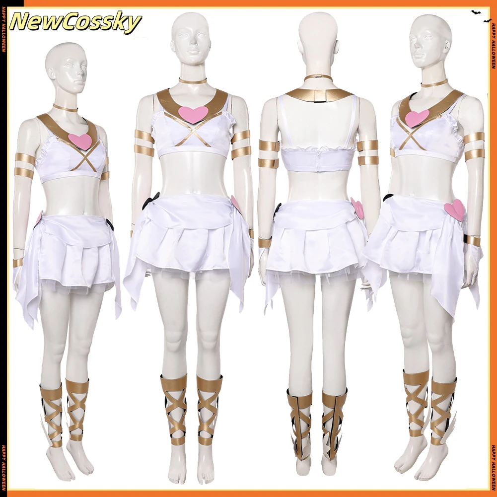 

Adult Panty Cosplay Costume Women Anime Stocking Uniform Top Skirt Handguard Outfits Fantasia Halloween Carnival Roleplay Suit