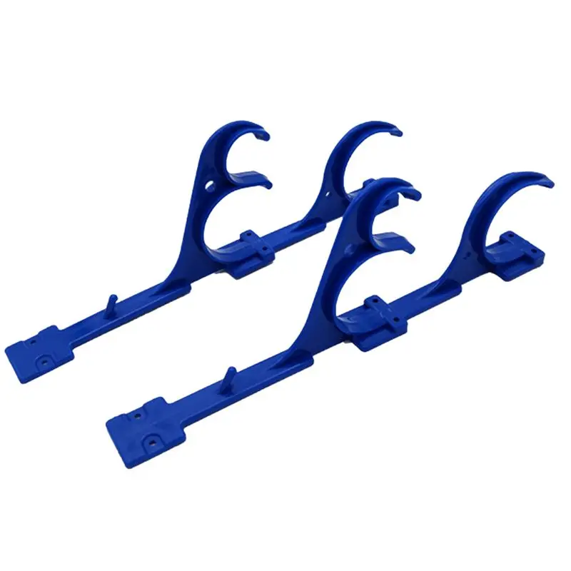 ABPF Swimming Pool Pole Hanger Set Plastic Multi Function Hooks for Leaf Rakes Skimmers Vacuum Hoses