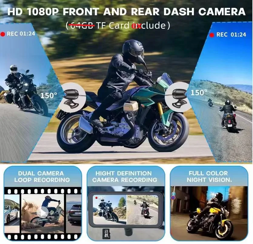 6.25 بوصة تعمل باللمس BT اتصال التحكم الصوتي دراجة نارية CarPlay TPMS اختياري BT AirPlay أندرويد السيارات CarPlay لركوب الدراجات